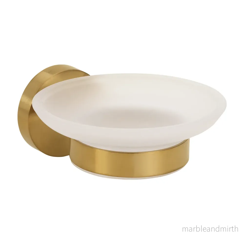 Tvålkopp med Hållare Duschbyggarna Brass
