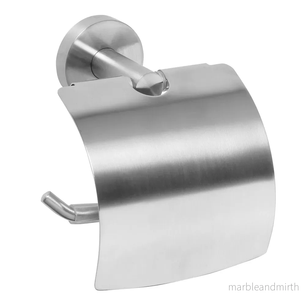 Toalettpappershållare Duschbyggarna Steel med Lock Toalettpappershållare Duschbyggarna Steel med Lock