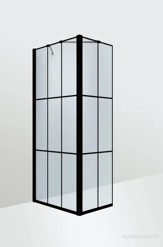 Duschvägg Duschbyggarna Industrial Decor Bona Cube  Vinkel