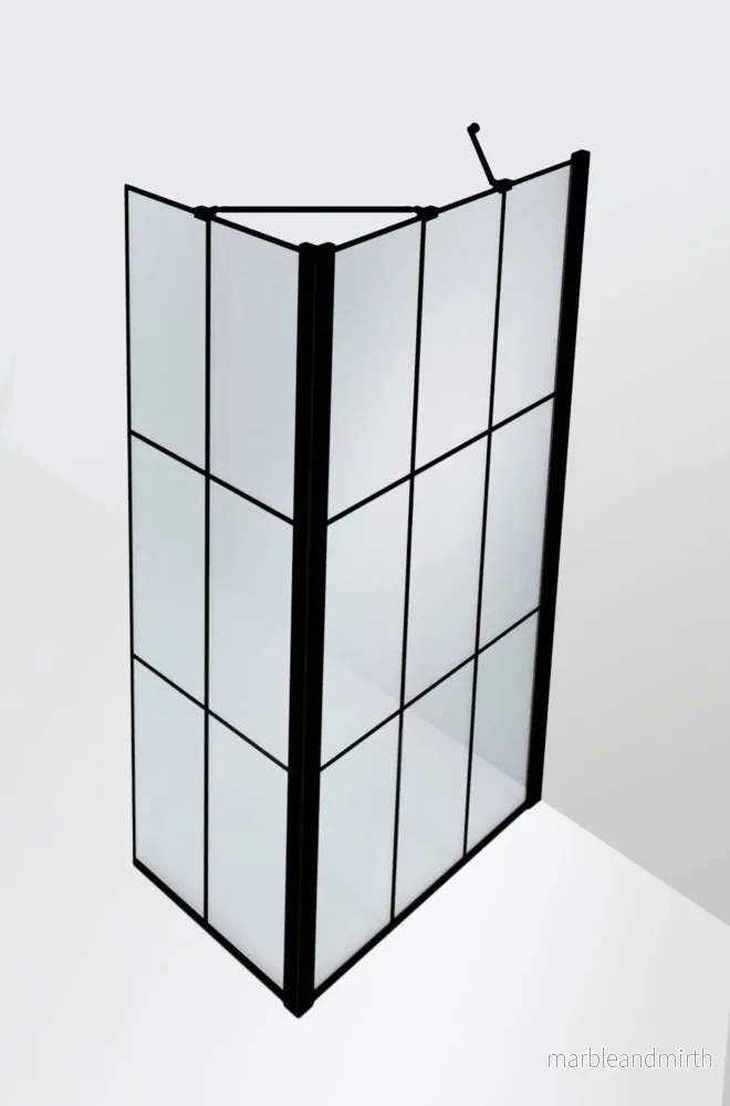 Duschvägg Duschbyggarna Industrial Decor Bona Cube Vinkel - Bild 2