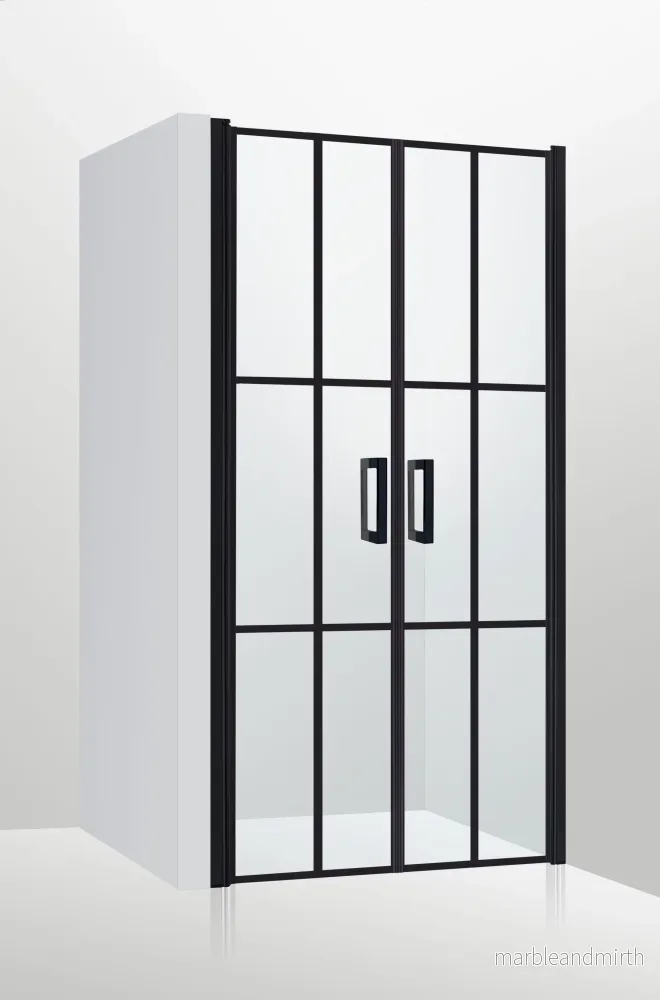 Duschdörrar Duschbyggarna Industrial Decor Duo Cube dubbeldörrar