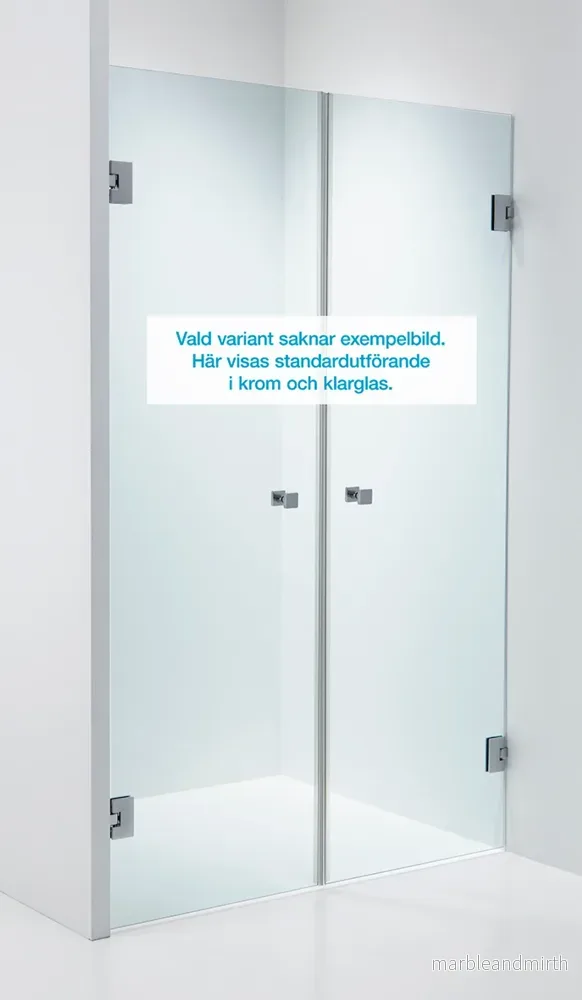 Duschdörrar Duschbyggarna Duo Design dubbeldörrar